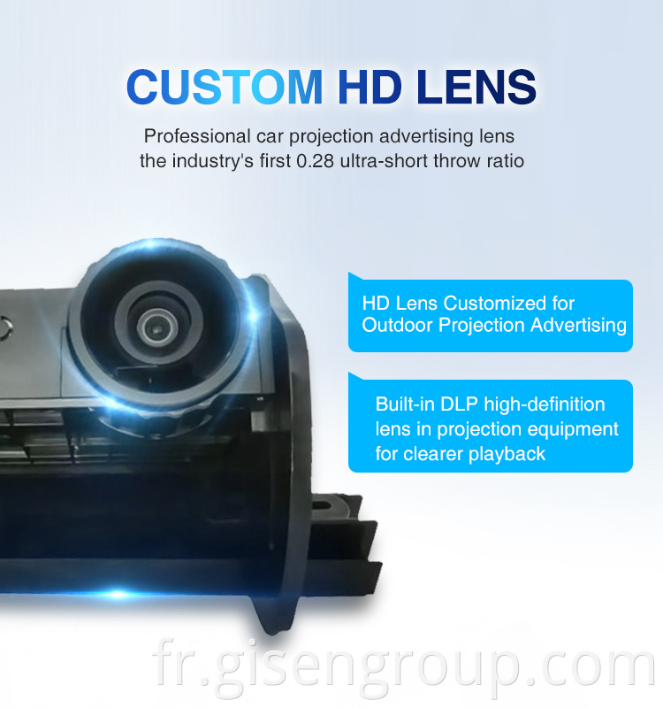 Mini Projector for Outdoor Advertising HD Car Advertising Projector.